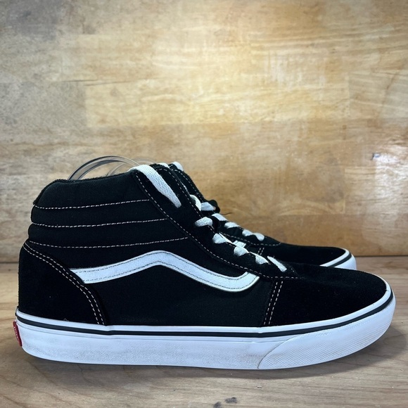 Vans Old Skool High Womens Size 8.5 (7Y) Shoes Sneakers Black White - Picture 1 of 8
